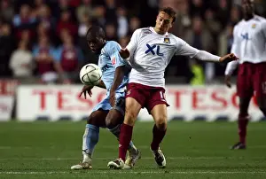 Images Dated 2007 October: Battle for the Ball: Coventry City vs. West Ham United in Carling Cup Fourth Round