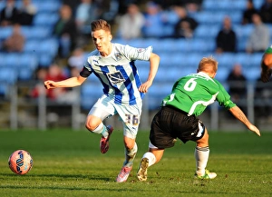 Images Dated 2014 November: Battle for the Ball: Coventry City vs