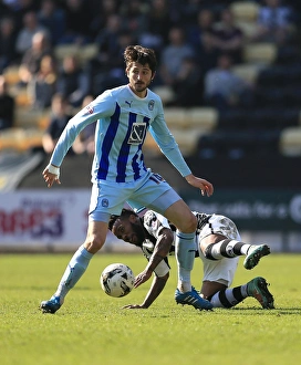 Battle for the Ball: Dumbuya vs. Barton in Sky Bet League One Clash (Notts County vs. Coventry City)