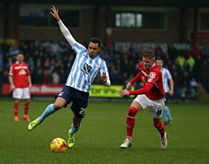 Football Soccer Birmpics Full Length Prints: Battle for the Ball: King vs. Murphy in Sky Bet League One Clash - Crewe Alexandra vs