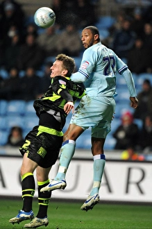 14-02-2012 V Leeds United, Ricoh Arena Prints: Battle for the Ball: Lees vs. Platt in Coventry City vs