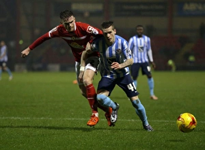 Football Soccer Birmpics Full Length Prints: Battle for the Ball: Oliver Turton vs