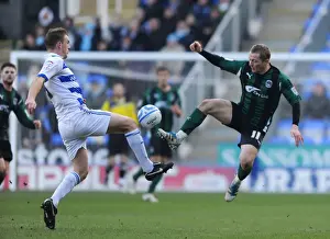 Battle for the Ball: Pearce vs. McSheffrey in the Npower Championship Clash between Coventry City and Reading (11-02-2012)
