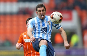 Battle for the Ball: Sam Ricketts vs. Jack Redshaw in Sky Bet League One Clash between Blackpool and Coventry City (2015-16)