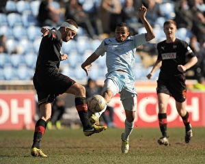 Images Dated 2013 April: Battle for Football League One Supremacy: Coventry City vs Brentford - Christie vs Dean Clash at Ricoh Arena
