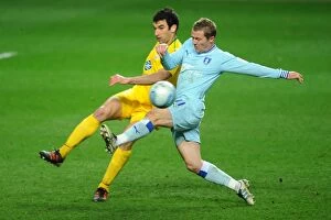 Images Dated 6th March 2012: Battle of the Midfield Masters: Jedinak vs. McSheffrey in Coventry City vs Crystal Palace