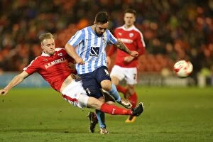 Sky Bet League One - Barnsley v Coventry City - Oakwell Collection: Battle of Oakwell: Marc Roberts vs. Adam Armstrong, Sky Bet League One Clash Between Barnsley