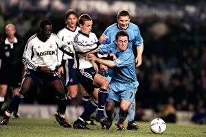 16-01-2002 Round 3 v Tottenham Hotspur Collection: Battle on the Pitch: Coventry City vs. Tottenham Hotspur in the FA Cup Third Round (January 16)