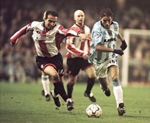 22-12-2000 v Southampton Collection: Battle for Possession: Coventry City vs. Southampton (2000) - Hassan Kachloul vs. Moustapha Hadji