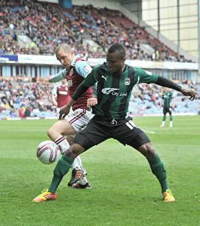14-04-2012 v Burnley, Turf Moor Collection: Battle for Possession: Coventry City vs. Burnley, Championship Clash