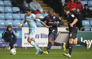 Coventry City V Preston North End : Ricoh Arena : 22-12-2012 Prints: Battle for Possession: Coventry City vs Preston North End