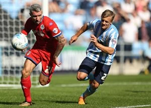 Images Dated 8th August 2015: Battle for Supremacy: Coventry City vs. Wigan Athletic in Sky Bet League One