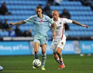 Images Dated 10th November 2012: Battle for Supremacy: Coventry City vs Scunthorpe United in Npower League One