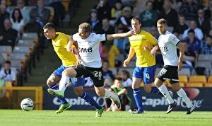 Sky Bet League One : Port Vale v Coventry City : Vale Park : 21-09-2013 Collection: Battle at Vale Park: Thomas vs Birchall in Sky Bet League One Clash - Conor Thomas of Coventry