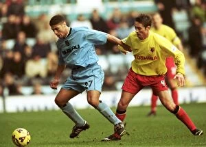 09-12-2001 v Watford Collection: Battleground Division One: Youssef Safri vs. Tommy Smith - Coventry City vs