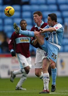 Images Dated 25th February 2006: Battleground Ricoh Arena: Wise vs McCann - Coventry City vs Burnley (25-02-2006)