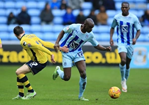 Football Full Length Prints: Battling for the Ball: Coventry City vs Rochdale in Sky Bet League One