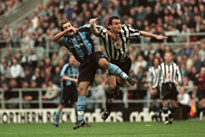 Battling for the Premiership: Dabizas vs. Huckerby - Newcastle United vs. Coventry City (14-03-1998)