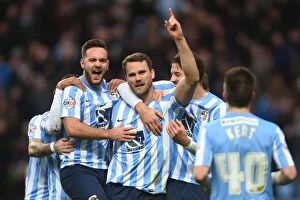 Images Dated 21st November 2015: Ben Turner Scores His Second Goal: Coventry City's Triumph Over Gillingham in Sky Bet League One