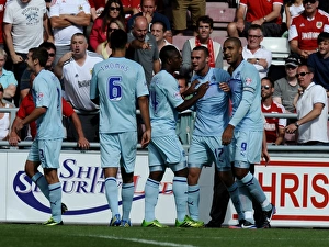 Images Dated 2013 August: Billy Daniels Scores the Thrilling Winning Goal for Coventry City vs