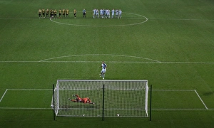 Johnstone's Paint Trophy : Northern Section : Coventry City V Burton Albion : Ricoh Arena : 04-09-2012 Prints: Billy Daniels Scores the Winning Penalty for Coventry City in Johnstones Paint Trophy Northern Final Against Burton