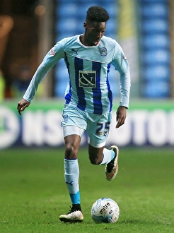 Images Dated 2015 April: Blair Turgott Scores the Game-Winning Goal for Coventry City against Leyton Orient in Sky Bet League One at Ricoh Arena