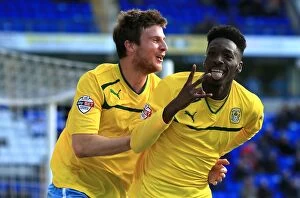 Images Dated 28th March 2015: Blair Turgott Scores the Opener: Coventry City Takes Early Lead Against Peterborough United in Sky