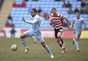 Callum Wilson in Action: Coventry City vs Doncaster Rovers, Npower League One at Ricoh Arena