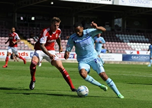 Callum Wilson Outmaneuvers Aden Flint: Coventry City's Thrilling Moment vs. Bristol City (Sky Bet League One, August 11, 2013)