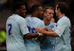 Images Dated 2013 September: Callum Wilson Scores First Goal for Coventry City Against Colchester United (Sky Bet Football League One)
