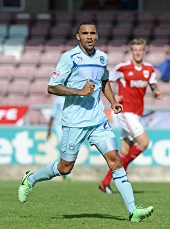 Images Dated 2013 August: Callum Wilson Scores the Winning Goal: Coventry City vs