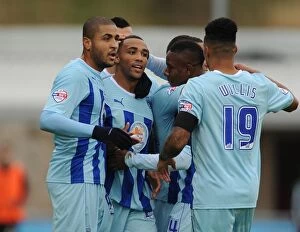 Images Dated 13th October 2013: Callum Wilson's Brace: Coventry City's Triumph over Sheffield United (Sky Bet League One)