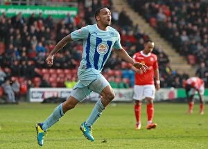 Images Dated 29th March 2014: Callum Wilson's Game-Winning Goal: Coventry City Claims Sky Bet League One Victory over Crewe