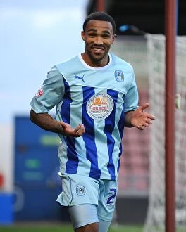 Sky Bet League One : Coventry v Notts County : Sixfields : 02-11-2013 Collection: Callum Wilson's Hat-Trick: Coventry City's Triumphant Sky Bet League One Victory over Notts County