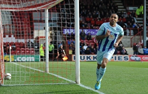 Images Dated 2014 March: Callum Wilson's Historic Goal: Coventry City's First Win at Brentford's Griffin Park (Sky Bet League One)