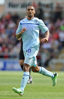 Images Dated 2013 August: Callum Wilson's Showdown at Sixfields: Coventry City vs