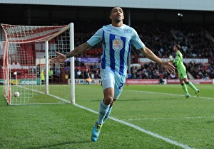 Images Dated 2014 March: Callum Wilson's Strike: Coventry City's Triumph at Brentford's Griffin Park (Sky Bet League One)