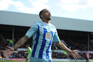 Images Dated 2014 March: Callum Wilson's Thrilling Goal: Coventry City's Victory at Brentford's Griffin Park (Sky Bet League One)