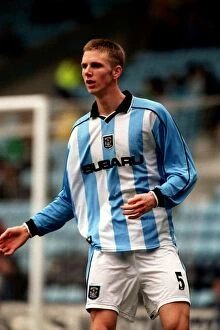 Images Dated 25th March 2001: Calum Davenport in Action: Coventry City FC vs Pakistan Friendly Match