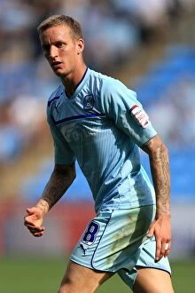 Images Dated 9th September 2012: Carl Baker in Action for Coventry City against Stevenage at Ricoh Arena (Npower League One)
