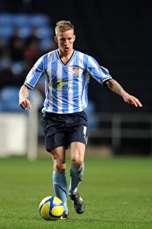 Images Dated 7th January 2012: Carl Baker in Action: Coventry City vs. Southampton, FA Cup Third Round (07-01-2012, Ricoh Arena)