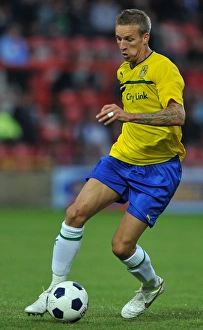 Images Dated 2012 July: Carl Baker in Action: Coventry City vs Wrexham Pre-Season Friendly at The Racecourse Ground