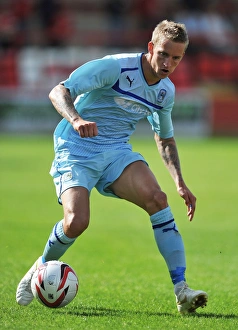 Pre Season Friendly - Accrington Stanley V Coventry City - Crown Ground Prints: Carl Baker in Action: Coventry City's Pre-Season Showdown against Accrington Stanley at Crown Ground