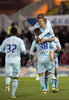 Images Dated 18th November 2012: Carl Baker Scores the Opener: Coventry City Ahead in Hartlepool United Clash (Npower League One)