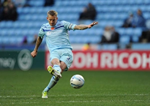Images Dated 2012 November: Carl Baker Scores the Opener: Coventry City vs Scunthorpe United