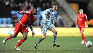 Images Dated 2013 February: Carl Baker vs Abdul Osman: A Showdown in the Johnstones Paint Trophy Northern Final