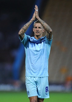 Images Dated 2013 July: Carl Baker's Appreciation: Coventry City Players and Fans Celebrate after Mansfield Town Friendly
