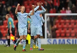 Images Dated 27th October 2012: Carl Baker's Euphoric Goal Celebration: Coventry City's Triumph at Leyton Orient