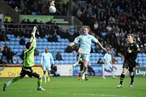 14-02-2012 V Leeds United, Ricoh Arena Prints: Carl Baker's Goal-bound Moment: Coventry City vs Leeds United