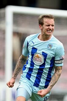 Sky Bet League One : Coventry City v Milton Keynes Dons : Sixfields Stadium : 05-04-2014 Collection: Carl Baker's Goal: Coventry City Claims Victory Over Milton Keynes Dons in Sky Bet League One